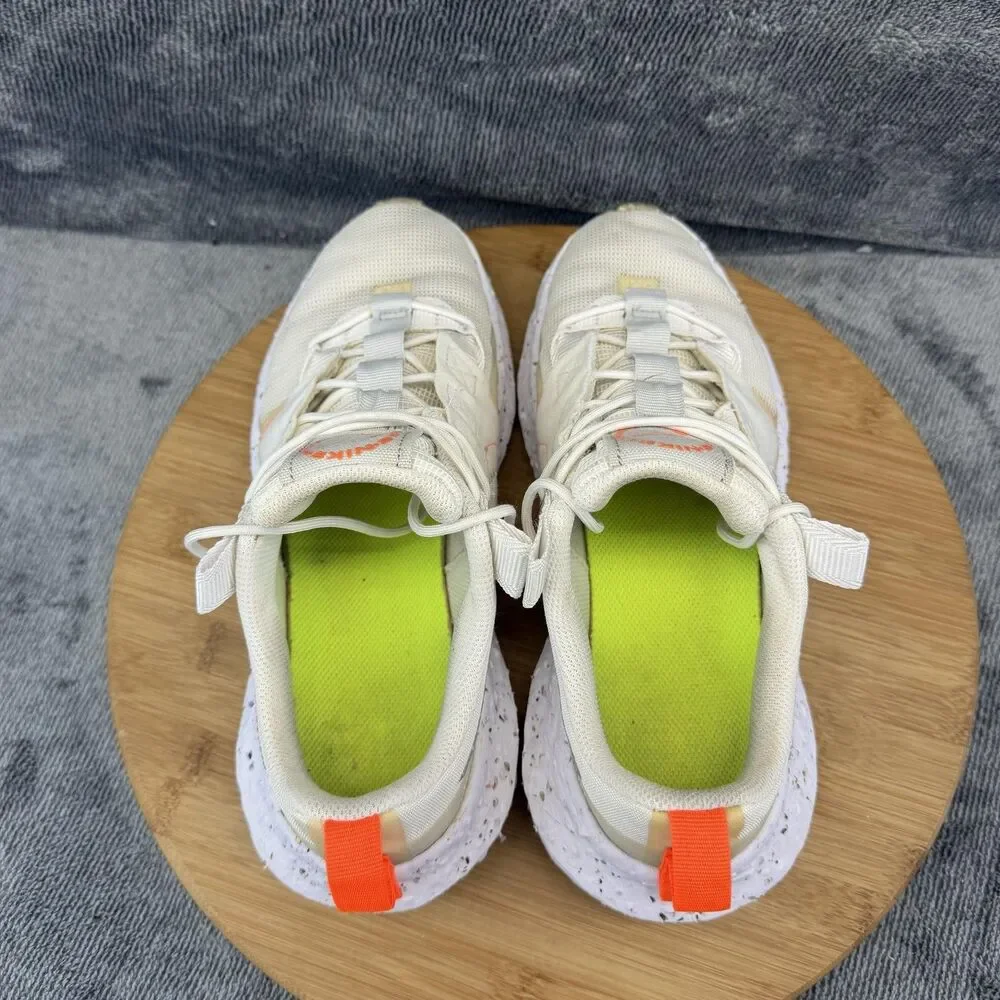 Nike Crater Impact Shoes Womens Size 8.5 White Mesh Running Sneakers CW2386-100